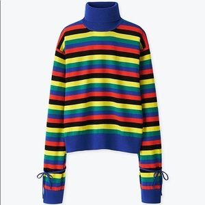 💖JW Anderson Uniqlo 100% wool strip sweater M